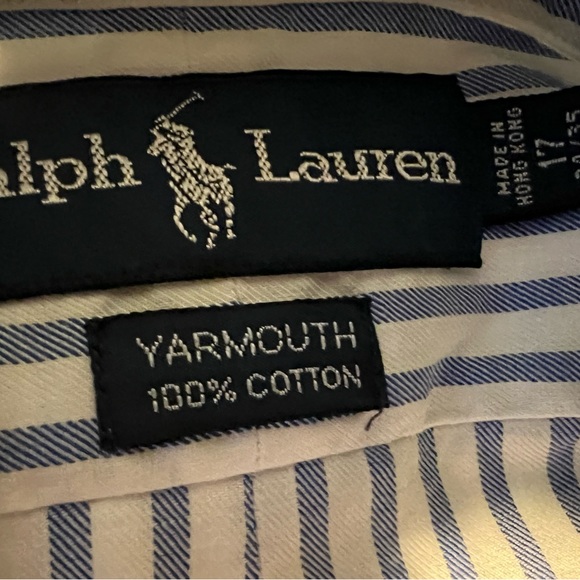 Ralph Lauren Mens button down cotton tee - Picture 2 of 3